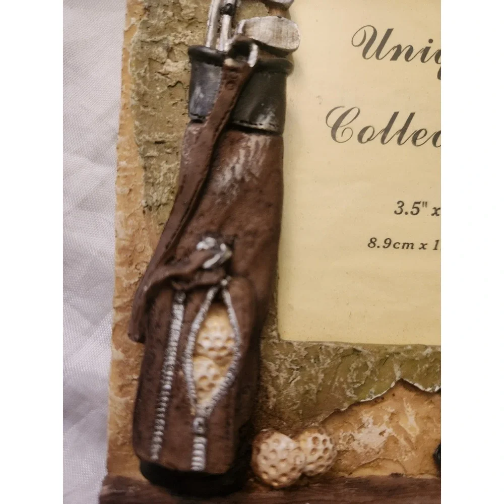 Golfer theme table‎ picture frame holds one 3 1/2 x 5 photo